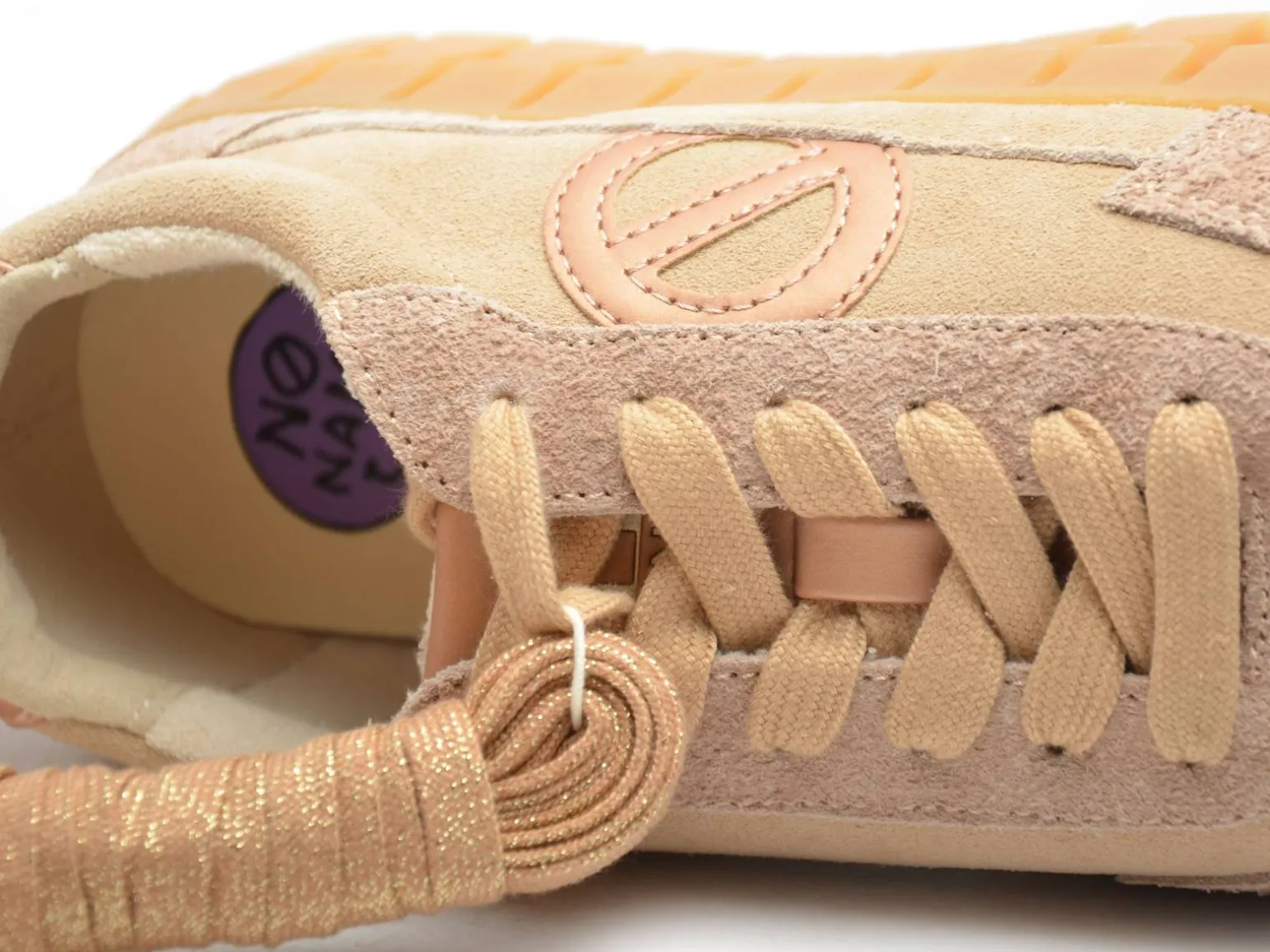 No Name PLAY SIDE Beige Baskets Basses Femme