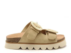No Name SANDY SLAPE Beige Mules et Sabots à Talons Femme