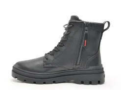 Palladium PALLAGRADE OFFICERL Noir Boots et Bottines Plates Femme