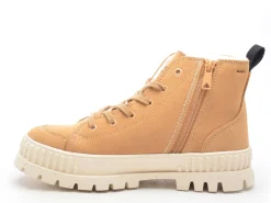 Palladium PALLASHOCK ZIP WARM DEAR Marron Boots et Bottines Plates Femme