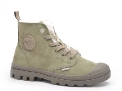 Palladium PAMPA HI ZIP WL Kaki Boots et Bottines Plates Femme