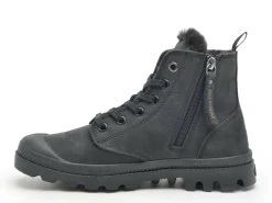 Palladium PAMPA HI ZIP WL Noir Boots et Bottines Plates Femme