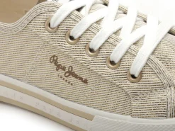Pepe Jeans BRADY PARTY PLS31439 Or Baskets Basses Femme