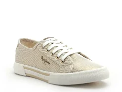 Pepe Jeans BRADY PARTY PLS31439 Or Baskets Basses Femme