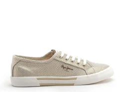 Pepe Jeans BRADY PARTY PLS31439 Or Baskets Basses Femme