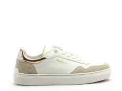 Pepe Jeans CAMDEN COLLAR PLS00042 Blanc Baskets Basses Femme
