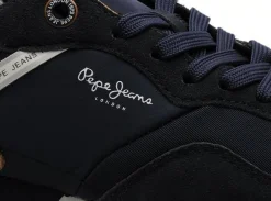 Pepe Jeans LONDON BRAND M PMS40018 Bleu Baskets Basses Homme