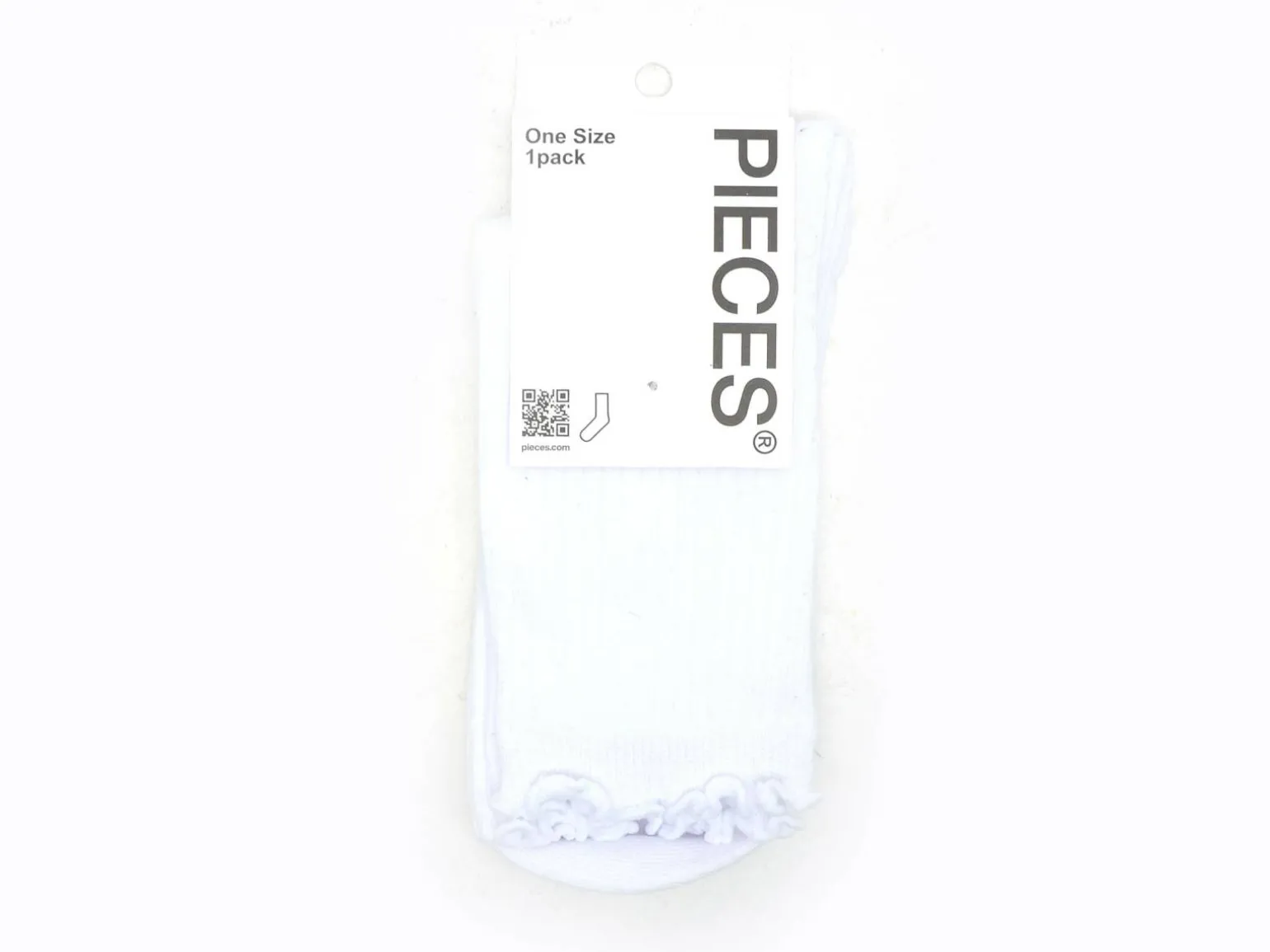 Pieces CHAUSSETTES PCAFIA SOCKS NOOS Blanc Chaussettes Femme