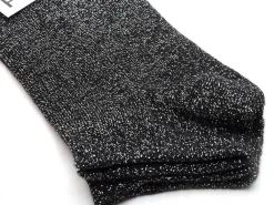 Pieces CHAUSSETTES PCSEBBY GLITTER SNEAKER Argent Chaussettes Femme
