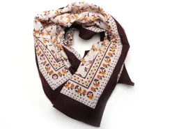 Pieces FOULARD PCJANISLA SQUARE SCARF BC Bordeaux Foulards - Echarpes Femme