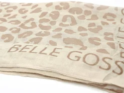 Pieces FOULARD PCSABRI LEO STATEMENT SCARF WVN FC Beige Foulards - Echarpes Femme