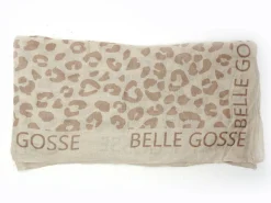 Pieces FOULARD PCSABRI LEO STATEMENT SCARF WVN FC Beige Foulards - Echarpes Femme