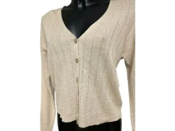 Pieces Gilet Beige SALIMA Pulls et Gilets Femme