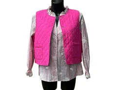 Pieces Gilet Rose SARIA Pulls et Gilets Femme