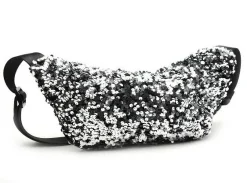 Pieces SAC BANANE PCSTEPHANIA SEQUINS SMALL BUMBAG Argent Sacs Femme