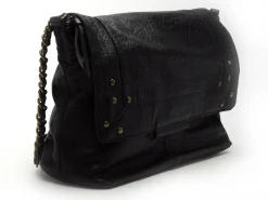 Pieces Sac à main PCFELIZIA LEATHER LARGE CROSS BODY FC Noir Sacs Femme