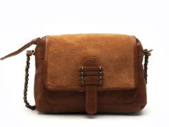 Pieces SAC PCBEA LEATHER CROSS BODY FC Marron Sacs Femme