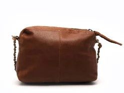 Pieces SAC PCBEA LEATHER CROSS BODY FC Marron Sacs Femme