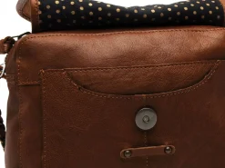 Pieces SAC PCBEA LEATHER CROSS BODY FC Marron Sacs Femme