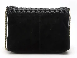 Pieces SAC PCBENNA LEATHER BRAIDED CROSSBODY FC Noir Sacs Femme