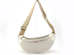 Pieces SAC PCJOLINE QUOTE BUMBAG FC Beige Sacs Femme