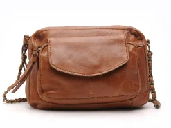 Pieces SAC PCNAINA LEATHER CROSS BODY FC NOOS Marron Sacs Femme