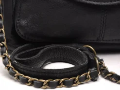 Pieces SAC PCNAINA LEATHER CROSS BODY FC NOOS Noir Sacs Femme