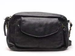 Pieces SAC PCNAINA LEATHER CROSS BODY FC NOOS Noir Sacs Femme