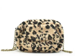 Pieces Sac PCNAINA TEDDY LEO CROSS BODY FC Beige Sacs Femme
