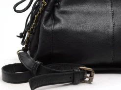 Pieces SAC PCPIHANNA LEATHER CROSS BODY FC Noir Sacs Femme