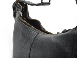 Pieces Sac PCSTINA LEATHER SHOULDER BAG FC Noir Sacs Femme