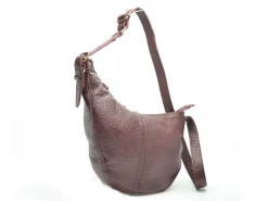 Pieces Sac PCSTINA LEATHER SHOULDER BAG FC Bordeaux Sacs Femme