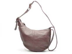 Pieces Sac PCSTINA LEATHER SHOULDER BAG FC Bordeaux Sacs Femme
