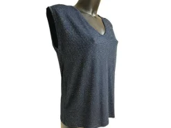 Pieces T-Shirt Bleu BILLO T-Shirts Femme