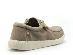 Pitas WALLABI WASHED Beige Mocassins Homme