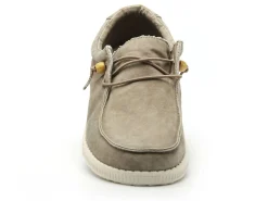 Pitas WALLABI WASHED Beige Mocassins Homme