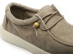 Pitas WALLABI WASHED Beige Mocassins Homme