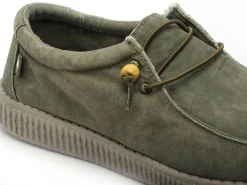 Pitas WALLABI WASHED Kaki Mocassins Homme