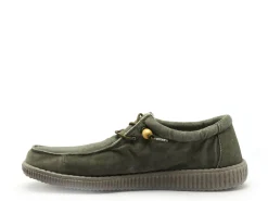 Pitas WALLABI WASHED Kaki Mocassins Homme