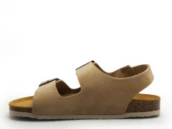 Plakton BAKU 185113 Beige Sandales Plates Femme