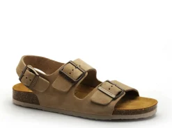 Plakton BAKU 185113 Beige Sandales Plates Femme
