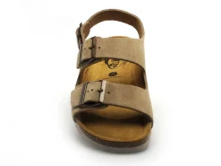 Plakton BAKU 185113 Beige Sandales Plates Femme