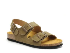Plakton BAKU 186396 Kaki Sandales Plates Femme