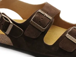 Plakton BAKU 186396 Marron Sandales Plates Femme