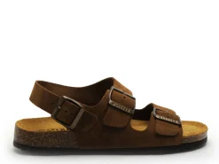 Plakton BAKU 185113 Marron Sandales Plates Femme