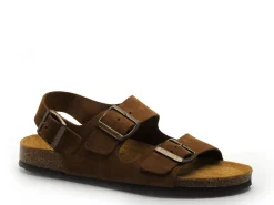 Plakton BAKU 185113 Marron Sandales Plates Femme
