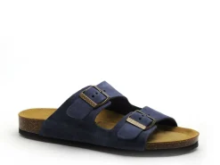 Plakton BETA 180010 Bleu Mules et Sabots Plats Femme