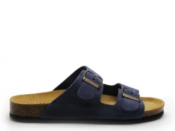 Plakton BETA 180010 Bleu Mules et Sabots Plats Femme
