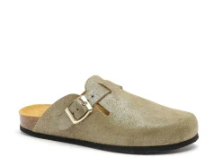 Plakton BLOGG 181539 Kaki Mules et Sabots Plats Femme