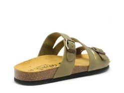 Plakton BOLINO 181210 Vert Mules et Sabots Plats Femme